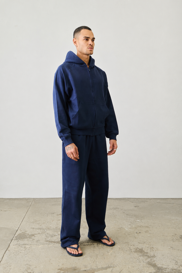 Basic Zipper "NAVY BLUE"