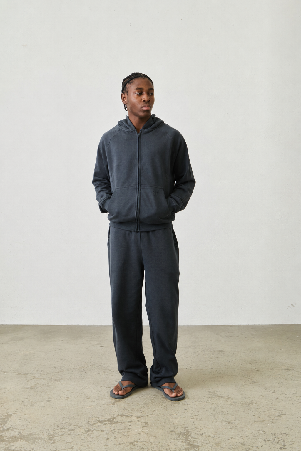 Basic Zipper "ANTHRAZIT"