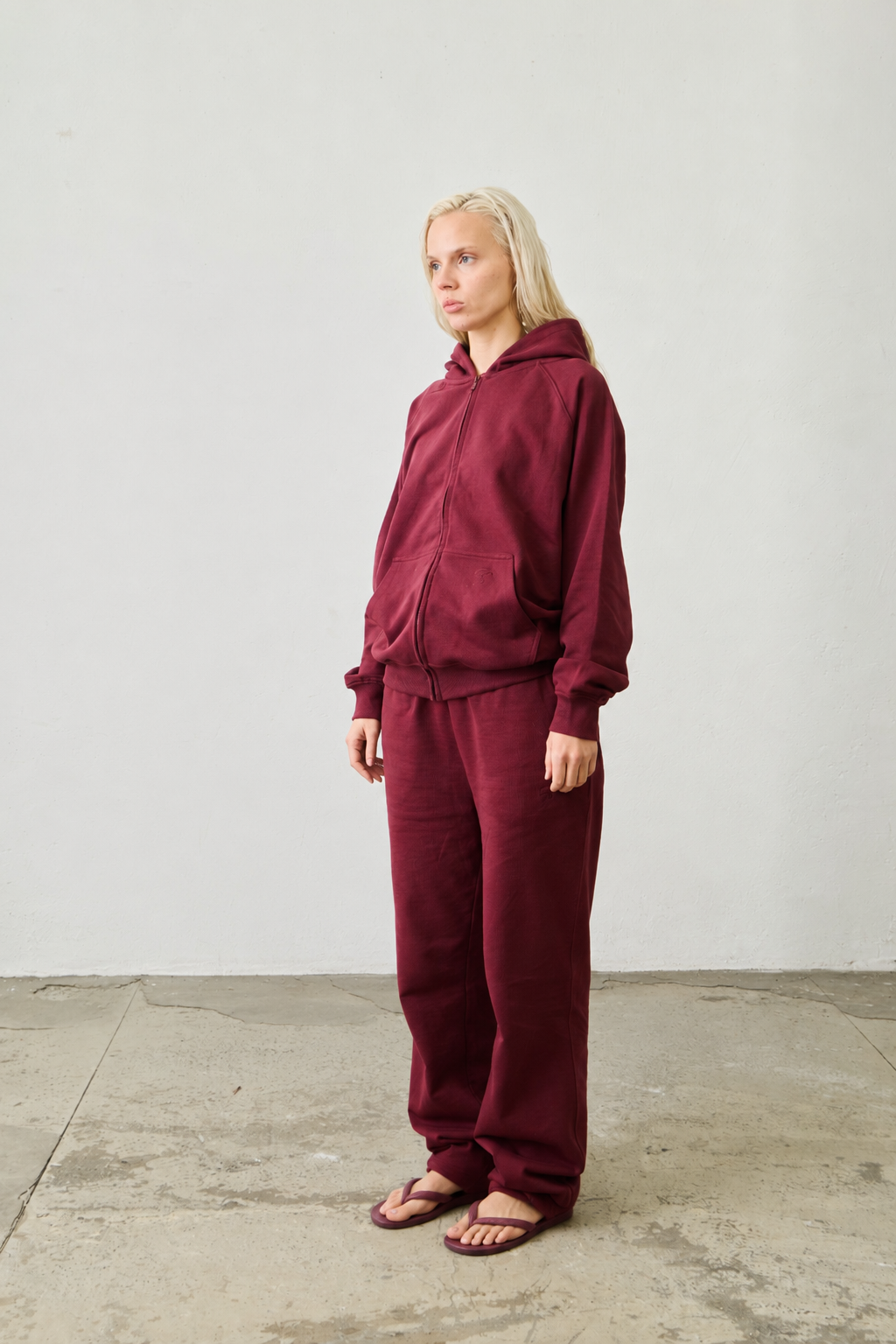 Basic Zipper "BORDEAUX"