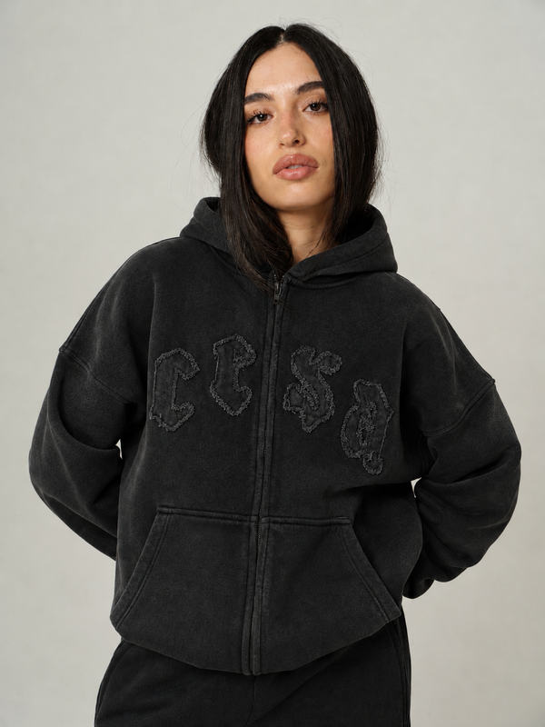 ZIPPER - BLACK ON BLACK