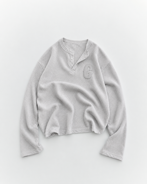 Henley Shirt in Grey
