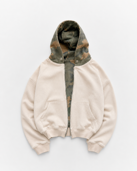 Reversible Camouflage Zip-Hoodie