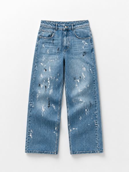 Baggy Paint Denim