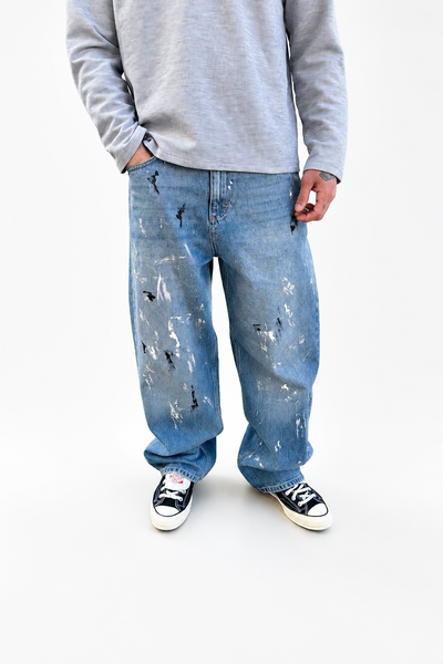 Baggy Paint Denim