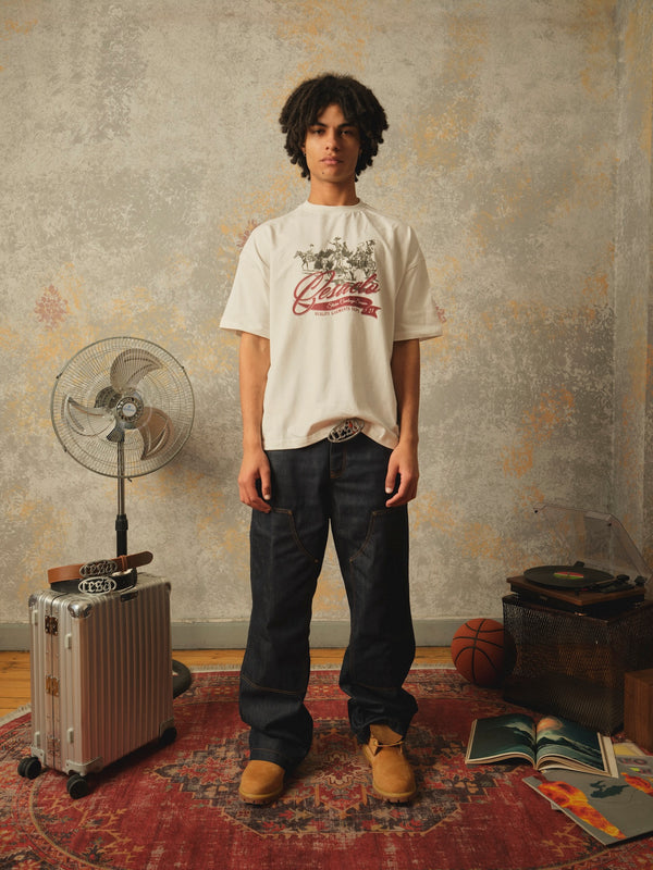 Cowboy Tee - "WHITE"