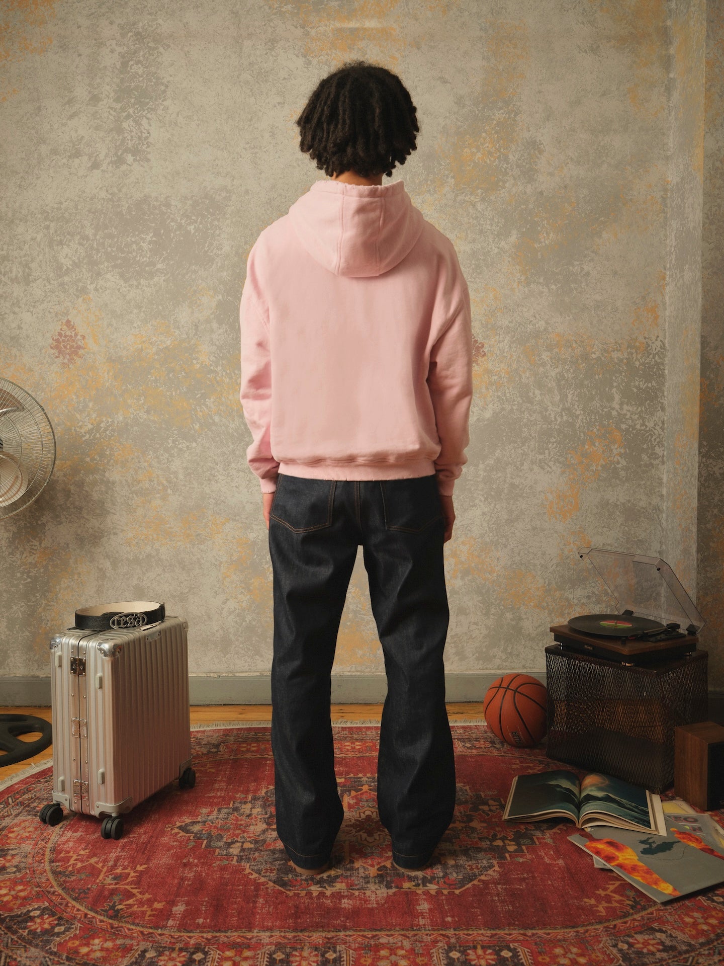 CESA DISTRESSTED Zip Hoodie Zipper Pink