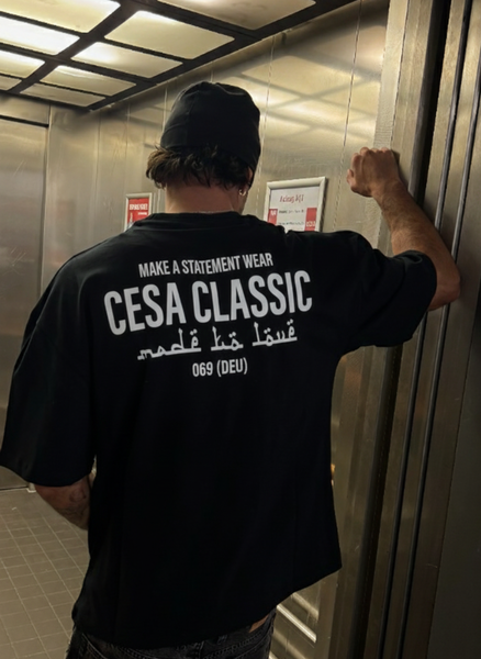 CLASSIC HEAVY SHIRT "MAKE A STATMENT-BLACK"