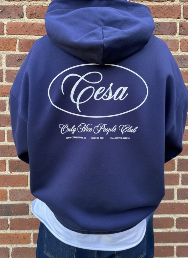 O.N.P HOODIE - PERLBLAU