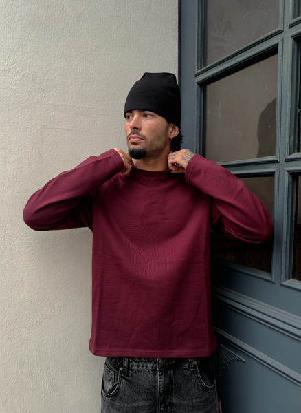 Basic Longsleeve "BORDEAUX"