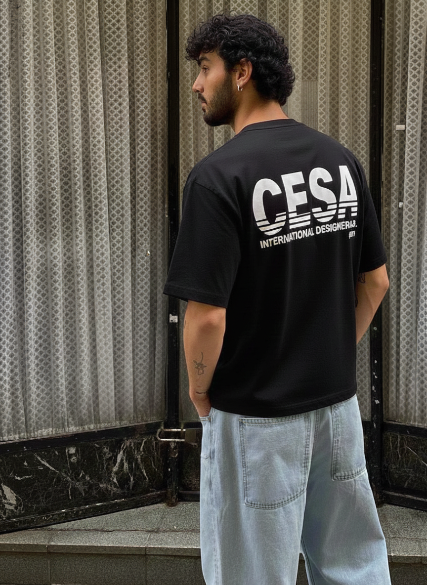 CLASSIC HEAVY SHIRT "INTERNATIONAL DESIGNER LAB - BLACK"