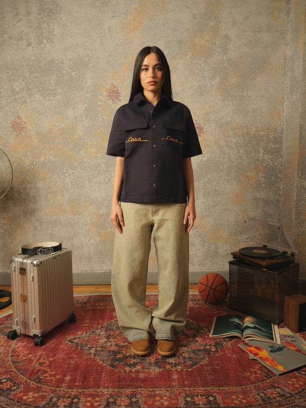WORKWEAR SHIRT IN NAVYBLUE