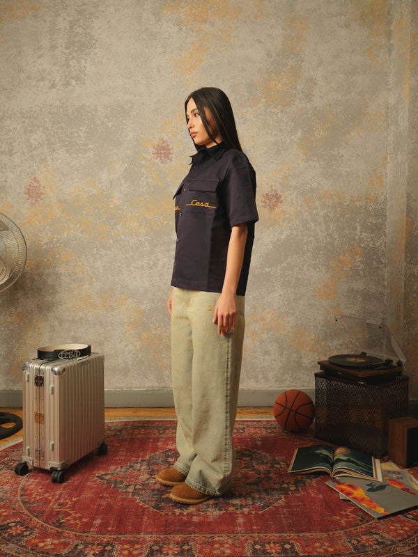 WORKWEAR SHIRT IN NAVYBLUE
