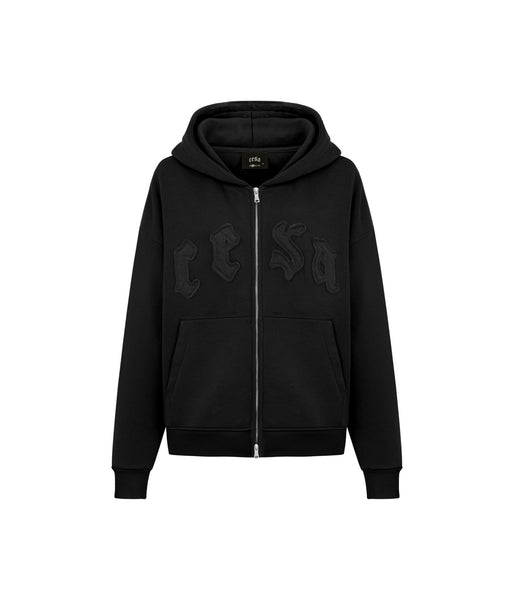 ZIPPER - BLACK ON BLACK