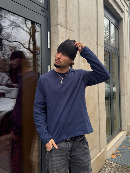 Basic Longsleeve "NAVY BLUE"