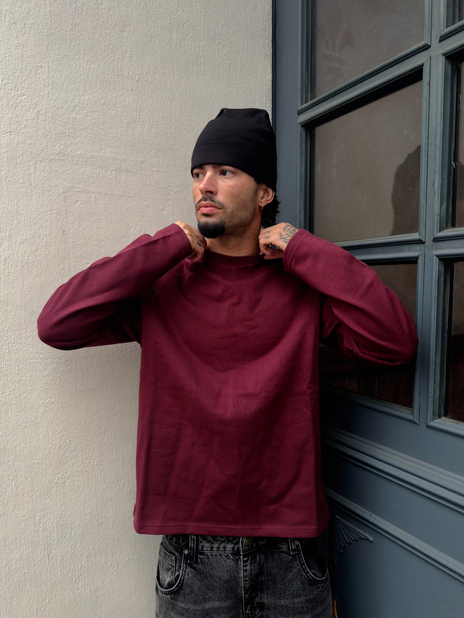 Basic Longsleeve "BORDEAUX"