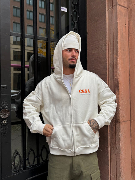 CLASSIC ZIPPER "INT DESIGN LAB" - LIMITED EDITION IN CREAM