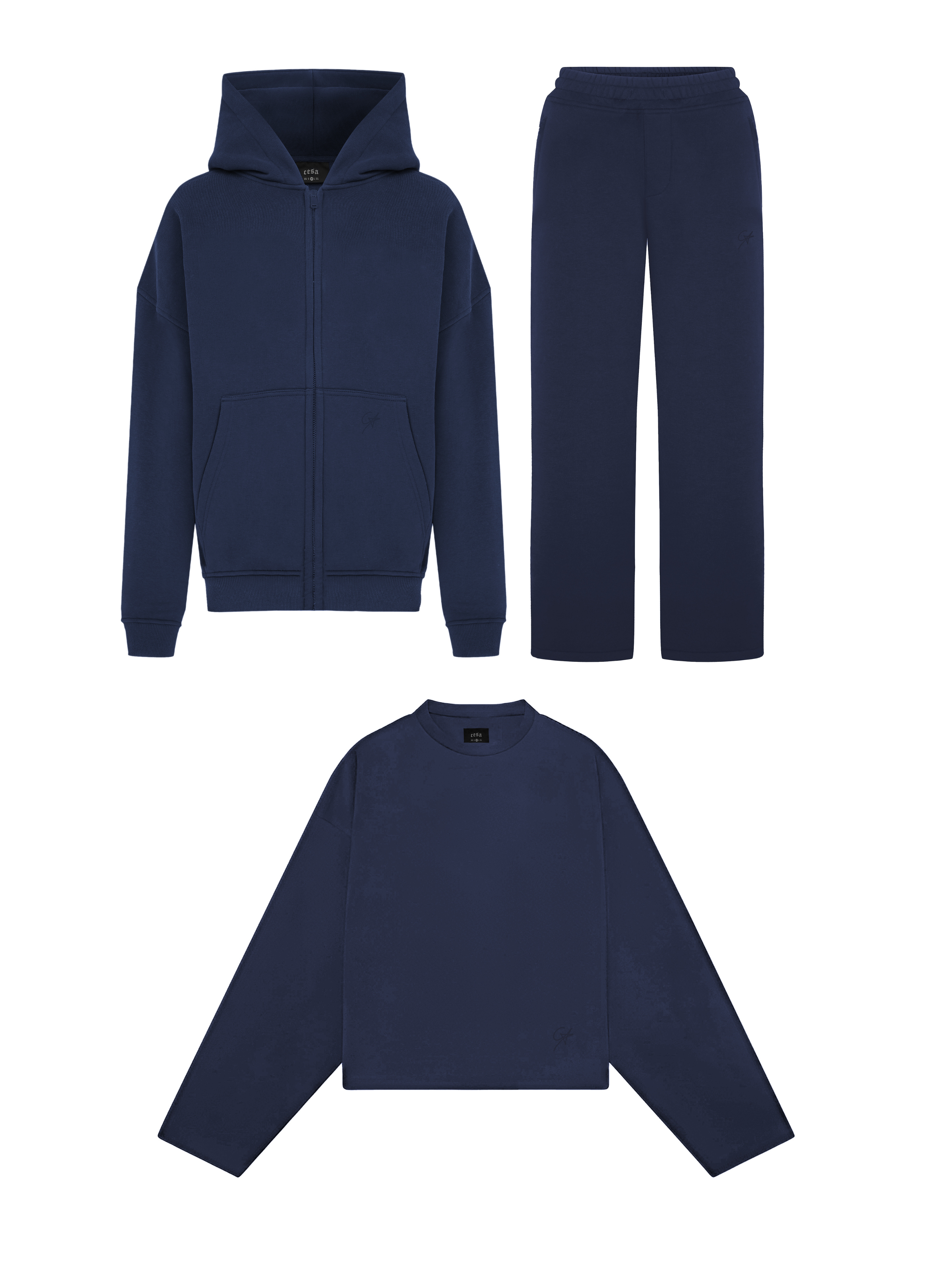 3 Pieces - Bundle Basic NAVY BLUE