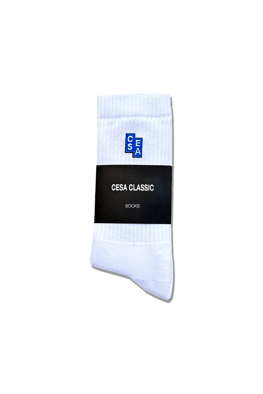 CLASSIC SOCKS "WHITE-BLUE LABEL"