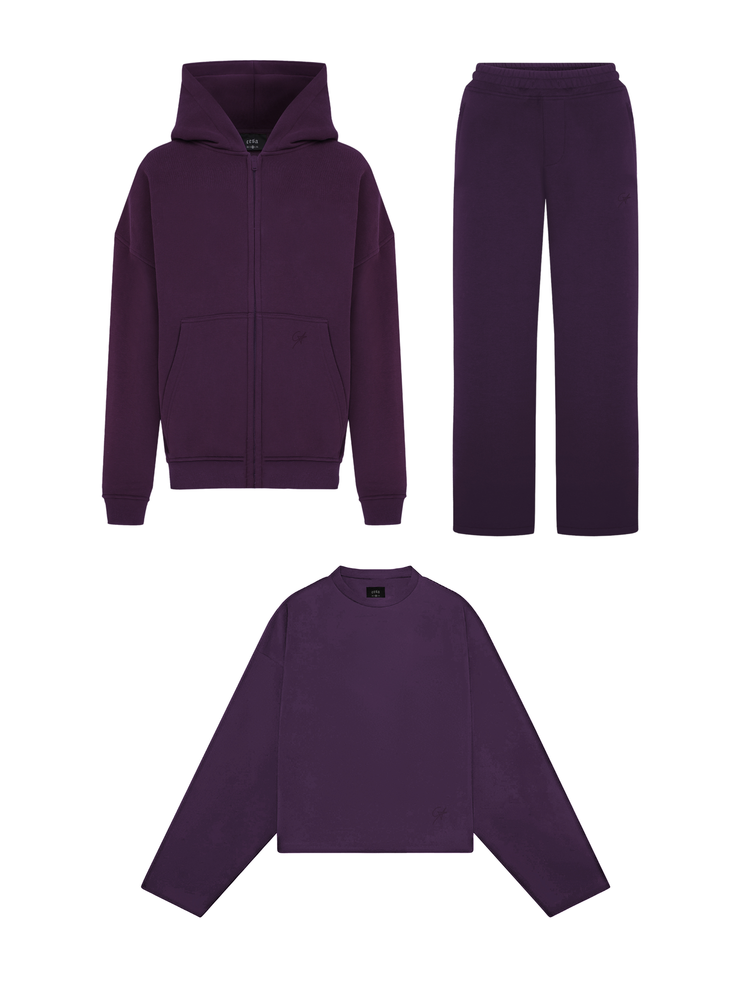 3 Pieces - Bundle Basic PURPLE