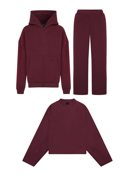 3 Pieces - Bundle Basic BORDEAUX