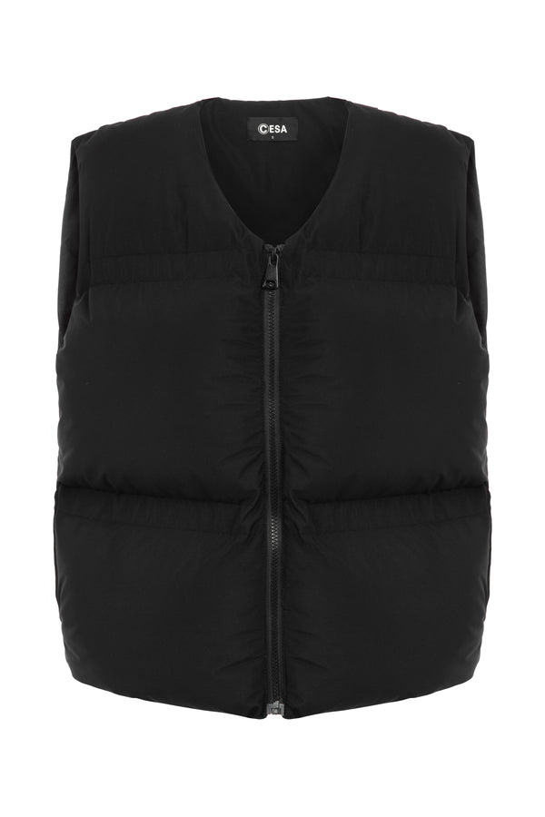 PUFFER WESTE “BLACK“