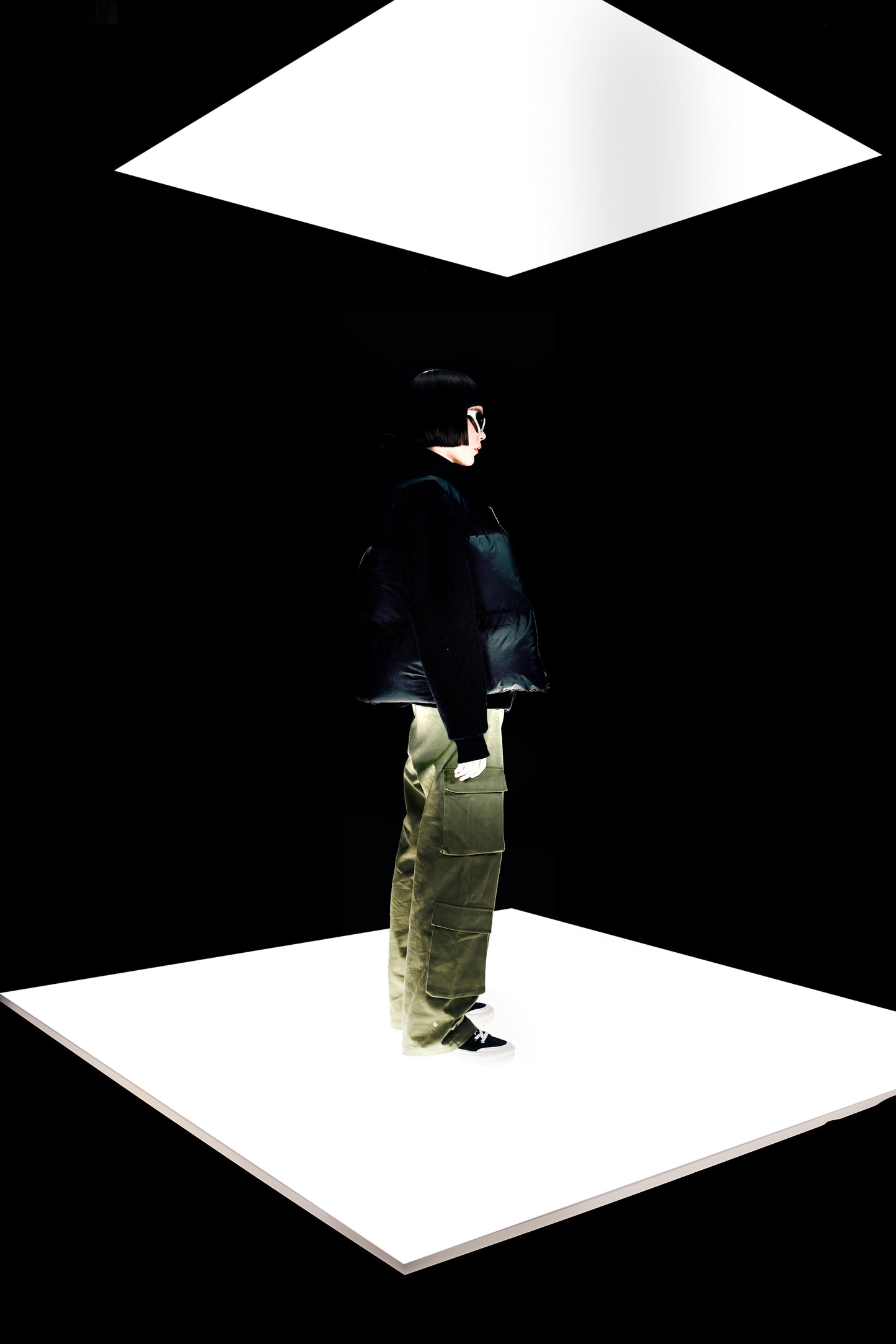PUFFER WESTE “BLACK“