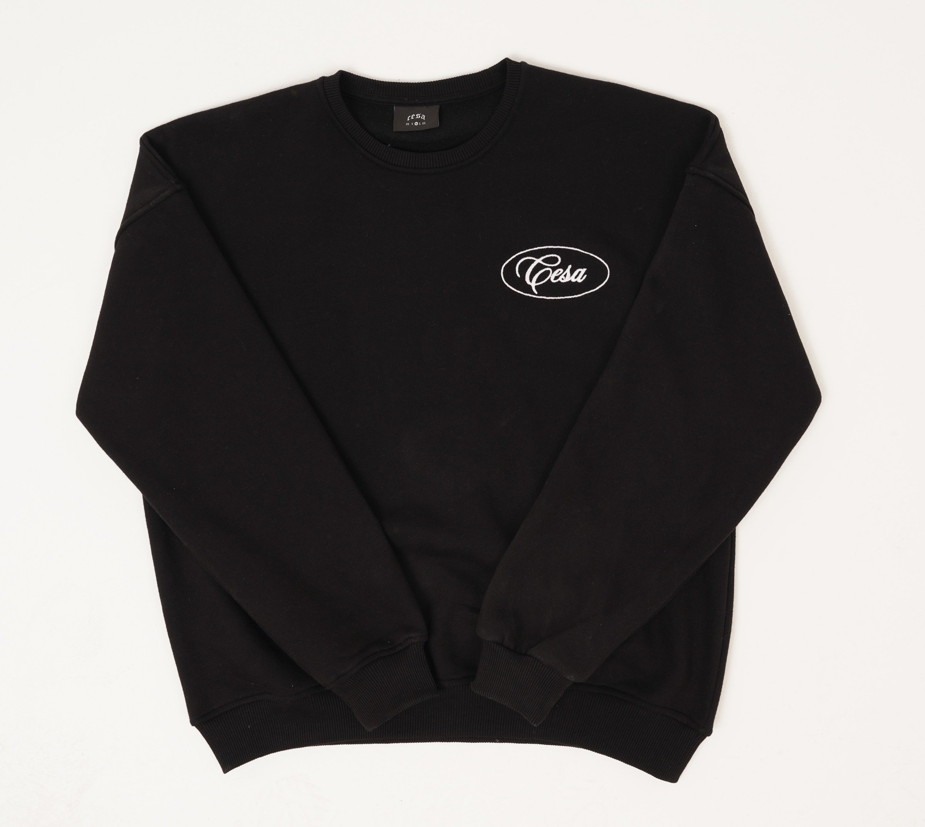 O.N.P CREW NECK SWEATER - BLACK