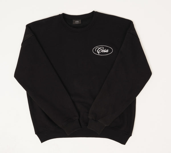 O.N.P CREW NECK SWEATER - BLACK